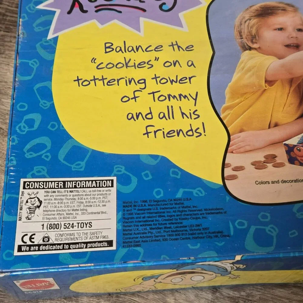 Vintage 1998 Nickelodeon Rugrats Lookie! Cookies! 3-D Balancing Game *BOX DAMAGE